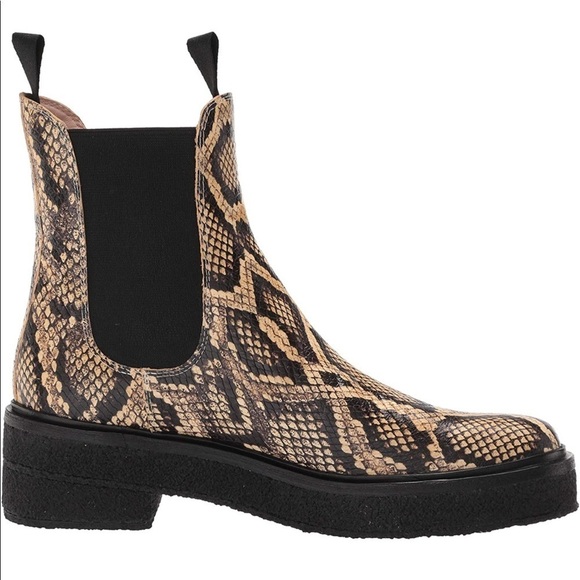 NWT- Loeffler Randall Leopard Print Raquel Combat Boots - Picture 1 of 6
